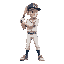 sideview baseball player with bat
