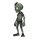 zombie in profile