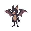 a bat in profile