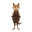 medieval   humanoid cat style  human posture  standing  tall  wearing clothes  with a clear walking posture. designed for a retro style farm simulation game.