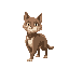 medieval   humanoid cat style  with a clear walking posture. designed for a retro-style farm simulation game.