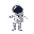 a white astronaut