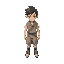 a rpg character with simple cloths