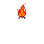 a magical red staff with lava, like a tibia staff sprite