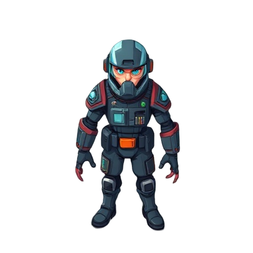 a space ship commander, leader of vc the last resistance of the planet earth, but far away from home. he fights grotesque parasites aliens 