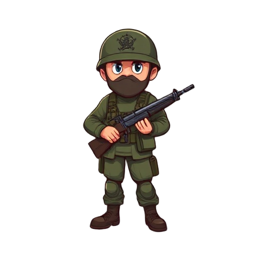 faça um sprite de um soldado alemao da segunda guerra mundial