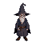 wizard in the style of harry potter for a videogame like stardew valley