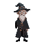 wizard in the style of harry potter for a videogame like stardew valley