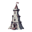 a medieval tower, transparant background