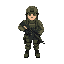 a soldier holding a gun