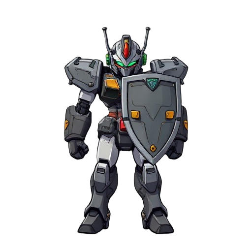 mecha old an shield