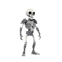 armored skeleton facing left