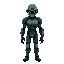 borg drone from star trek as a human with bod armor and cyber implants
