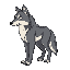 wolf side view