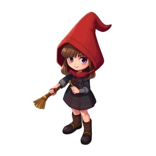 little red hood, witch pose