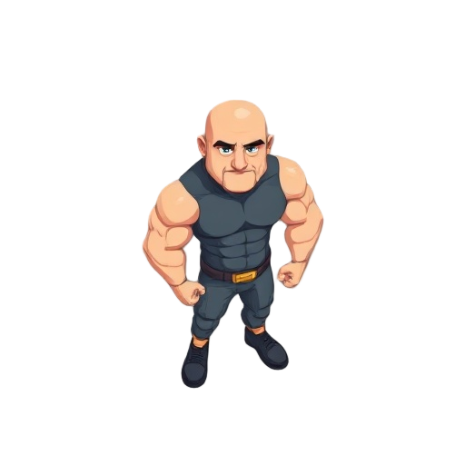 bald bodybuilder