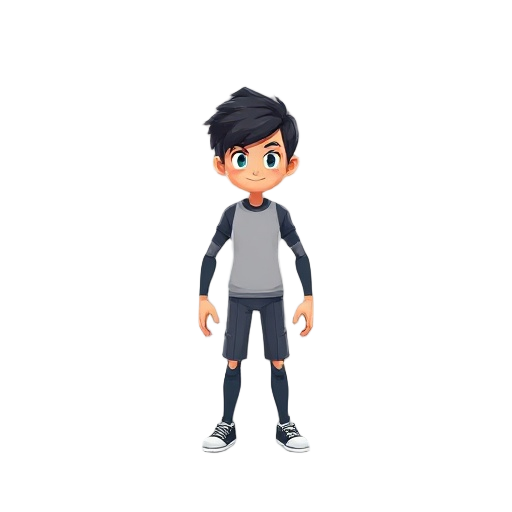   generate a matrix style character and idle animated position.