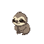 a sloth in pokemon like style