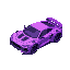 violet futuristic car