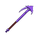 violet axe, vertical orientation