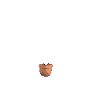2d flat office plant. plain background 