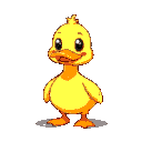 rubber duck main character cute round head