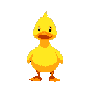  rubber duck main character cute round head no neck