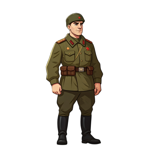 second world war russian soldier sprite 