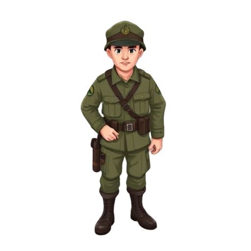 second world war russian soldier sprite 