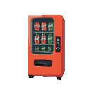 vending machine displaying sodas: coca-cola, pepsi, sprite.