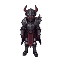 pixel art, [unit type: knight, archer, demon, etc.], heroes of might and magic 3 style,   isometric view, 100x100 pixels, no black outlines, muted colors,   detailed armor/clothing, game sprite, vibra
