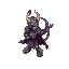 pixel art, [unit type: knight, archer, demon, etc.], heroes of might and magic 3 style,   isometric view, 100x100 pixels, no black outlines, muted colors,   detailed armor/clothing, game sprite, vibra
