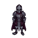 pixel art, [unit type: knight.], heroes of might and magic 3 style,   isometric view, 100x100 pixels, no black outlines, muted colors,   detailed armor/clothing, game sprite, vibra