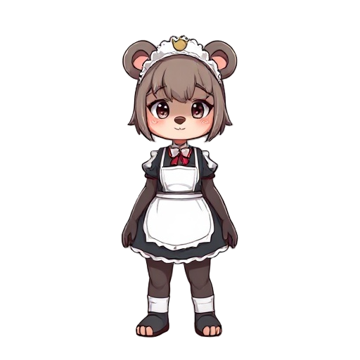bear maid girl