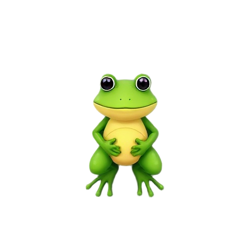 frog top down view