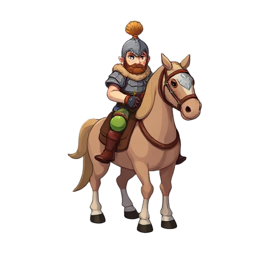 warrior mounted up in a drag 