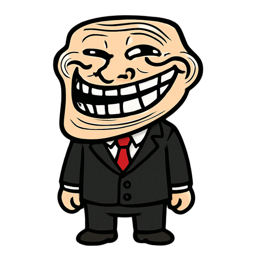 trollface in suit