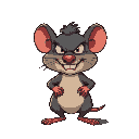 angry new york nasty rat small