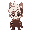 crie um personagem com o tom de pele pardo com olhos azuis com cabelos um pouco longos e com roupas de assasino