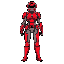 style of snes samus taking influence from the prime light suit and the star wars red guard 