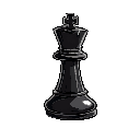 black pawn from chess, with a hypnotic and a little bit of horror style