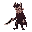 evil man with a black knife