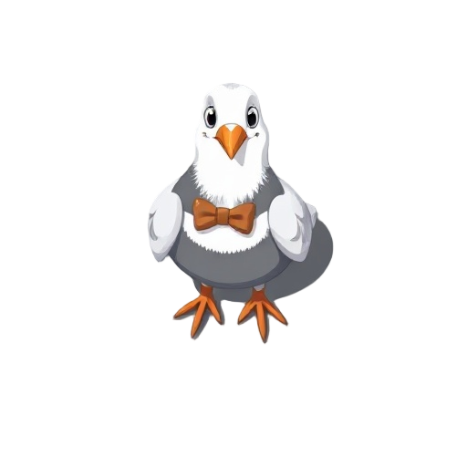 pigeon with bowtie 