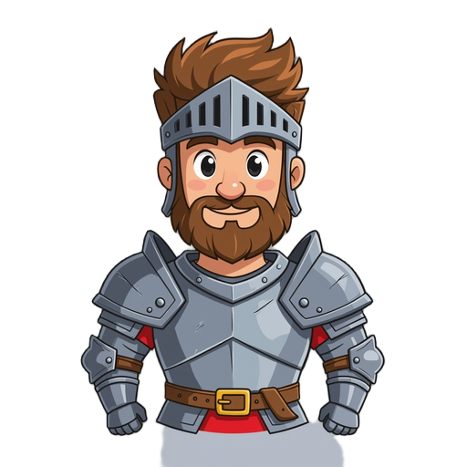 knight without armor and only underwear