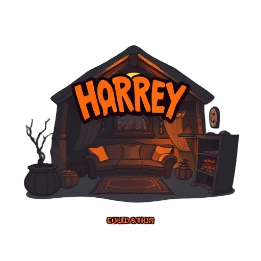 cozy horror game starting menu, soft spooky atmosphere,  haunted cozy cabin interior, warm muted colors 