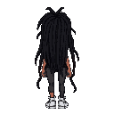 big rear end girl ebony, hip hop style,   dread hair style