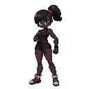 ebony girl fighter, curves body big