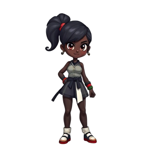 ebony girl fighter