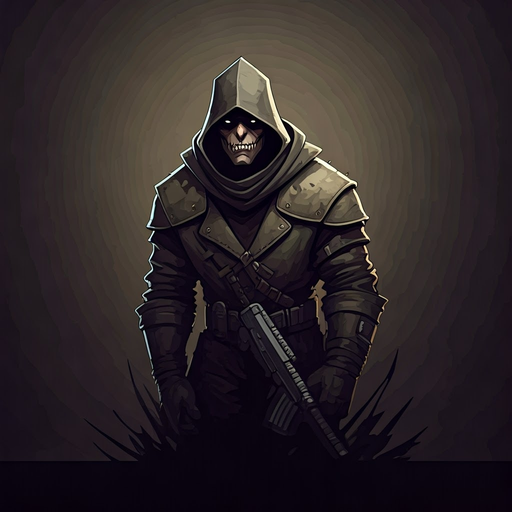 un guerrier sombre et maléfique 