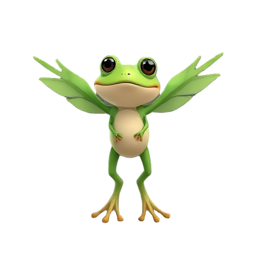 a flying frog
